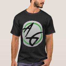 暗い頂点の賭博のロゴのTシャツ