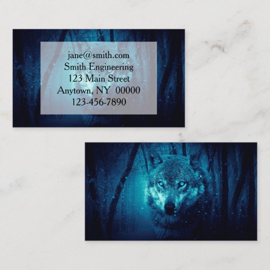 暗い顔林のファンタジー 名刺 (正面/裏面)