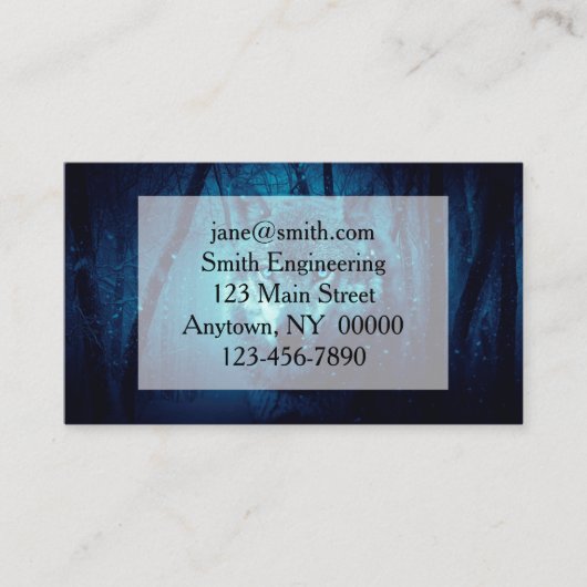 暗い顔林のファンタジー 名刺 (正面)