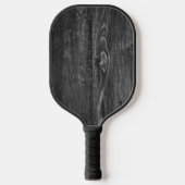 暗い風化木材 ピックルボールラケット (正面)