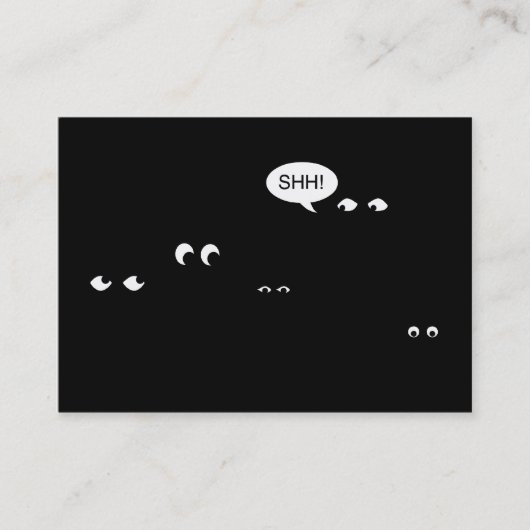 暗い驚きのパーティーで待つ 名刺 (正面)