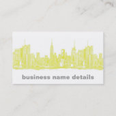 暗い黄色NYC 名刺 (裏面)