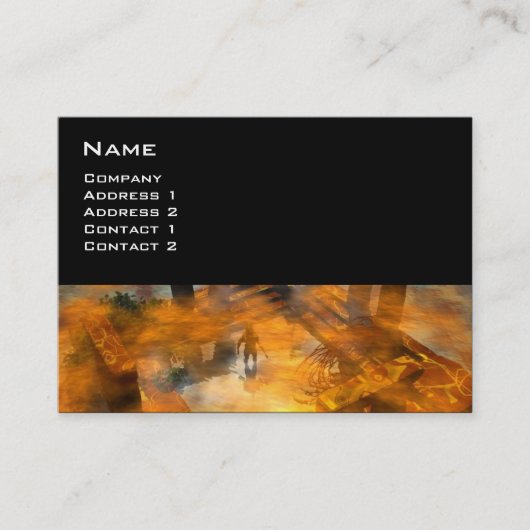 暗い/エイリアンの世界SF 名刺 (正面)