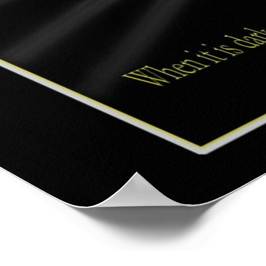 暗い ポスター (角)