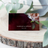 暗い+ムーディ素朴フローラ結婚の座席表 プレイスカード