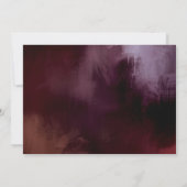 暗い+ムーディ素朴フローラ結婚の 招待状 (裏面)