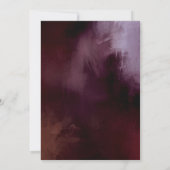 暗い+ムーディ素朴フローラ結婚の 招待状 (裏面)