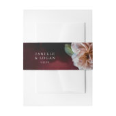 暗い+ムーディ素朴フローラ結婚式招待状 招待状ベリーバンド (正面例)