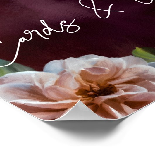 暗い+ムーディ素朴フローラ表結婚頂記号 ポスター (角)