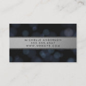 暗い《写真》ぼけ味背景 名刺 (裏面)