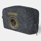 暗い〔占星術の〕十二宮図占星術：レオ黒い金ゴールド名 ドップキット (右コーナー)