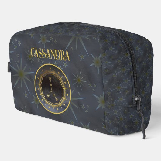 暗い〔占星術の〕十二宮図星占い:がん黒金ゴールド名 ドップキット (右コーナー)