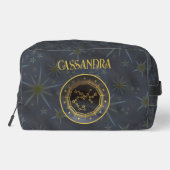 暗い〔占星術の〕十二宮図星占い：射手座黒い金ゴールド名 ドップキット (裏面)