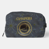 暗い〔占星術の〕十二宮図星占い:山羊座黒い金ゴールド名 ドップキット (裏面)