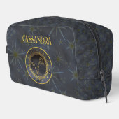 暗い〔占星術の〕十二宮図星占い：魚座ブラック金ゴールド名 ドップキット (右コーナー)