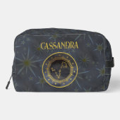 暗い〔占星術の〕十二宮図星占い：魚座ブラック金ゴールド名 ドップキット (裏面)