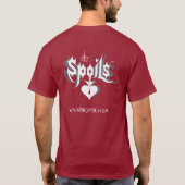 (暗い)素晴らしい/勝利50/50 Tシャツ (裏面)