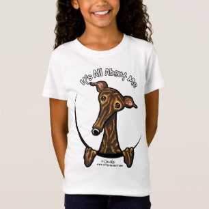 暗いBrindleグレイハウンドIAAM Tシャツ