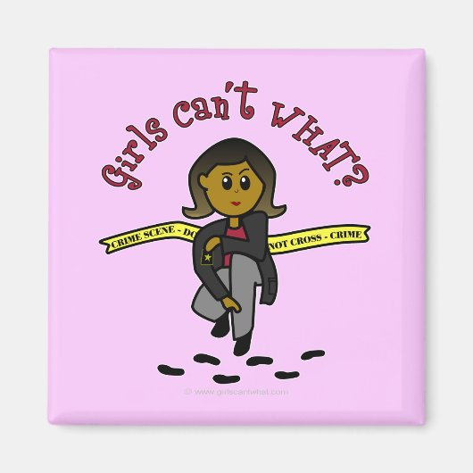 暗いCSIガール マグネット (正面)