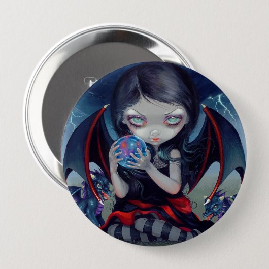 "暗いDragonling"ボタン 缶バッジ (正面&裏面)