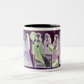 暗いElvenのランタンのマグ ツートーンマグカップ (中央)