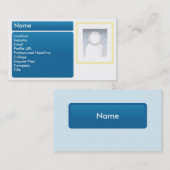暗いLinkedIn -ビジネス 名刺 (正面/裏面)