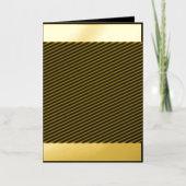 暗いnに対して白い満月が明るく輝く 箔グリーティングカード (正面)