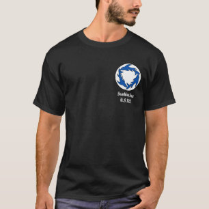 暗いSharcの折りえりのTシャツ Tシャツ