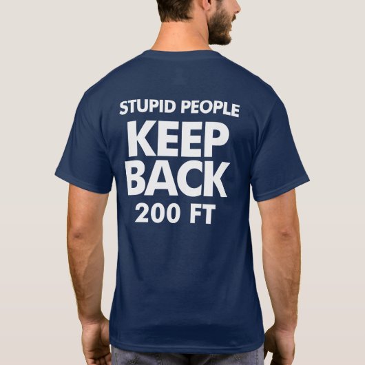 暗いTシャツを保って下さい Tシャツ (裏面)