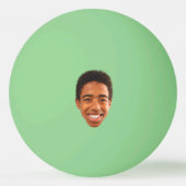 暗おもしろいい子供の写真で輝く 卓球ボール (正面)