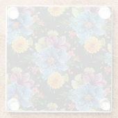 暗かわいらしいフローラ ガラスコースター (裏面)