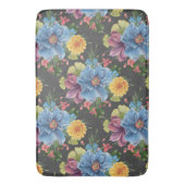 暗かわいらしいフローラ バスマット (正面縦)