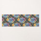 暗かわいらしいフローラ ヨガマット (裏面(横))
