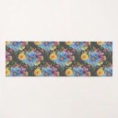 暗かわいらしいフローラ ヨガマット (正面(横))