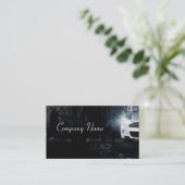 暗がりのエスタイリッシュキゾチックなスポーツカー 名刺 (スタンド正面)