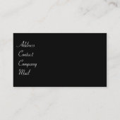 暗がりのエスタイリッシュキゾチックなスポーツカー 名刺 (裏面)