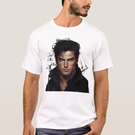 暗くてハンサムな Tシャツ