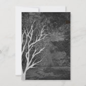 暗くてムーディーな満月ハロウィンツリー 招待状 (裏面)