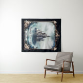 暗くて夢のような童話の城 タペストリー (インサイチュ(横))