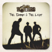 暗くて明るいビールマット スクエアペーパーコースター (正面)