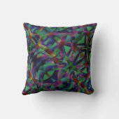 暗くなったカラフルの織り込みテープ クッション (裏面)