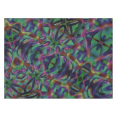 暗くなったカラフルの織り込みテープ テーブルクロス (正面(横))