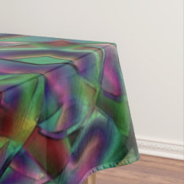 暗くなったカラフルの織り込みテープ テーブルクロス