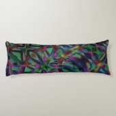 暗くなったカラフルの織り込みテープ ボディピロー (裏面)