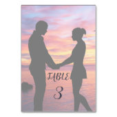 暗くなった結婚不透明な写真✨美しい霧 テーブルナンバー (裏面)