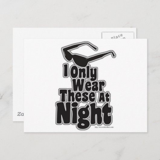 暗くなってからサングラス ポストカード (正面/裏面)