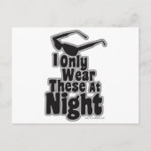 暗くなってからサングラス ポストカード (正面)