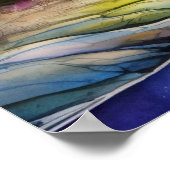 暗くなってから照らされる夜空 ポスター (角)