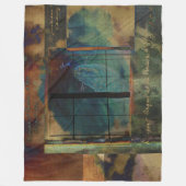 暗くガラス越しに フリースブランケット (正面)