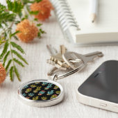 暗くグランジなサボテンパターン キーホルダー (側面)